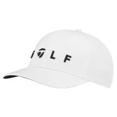 Lifestyle Golf Logo Hat Mens Adjustable White