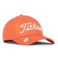 Players Performance Ball Marker Golf Cap Mens Adjustable Flame/White