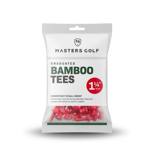Bamboo Graduated Tees 1 1/4 Bag 25 Red