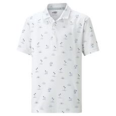 Cloudspun Horizons Junior Polo White/Heartfelt