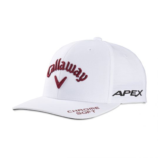 Tour Authentic Performance Pro Cap 2023 Mens Adjustable White/Cardinal