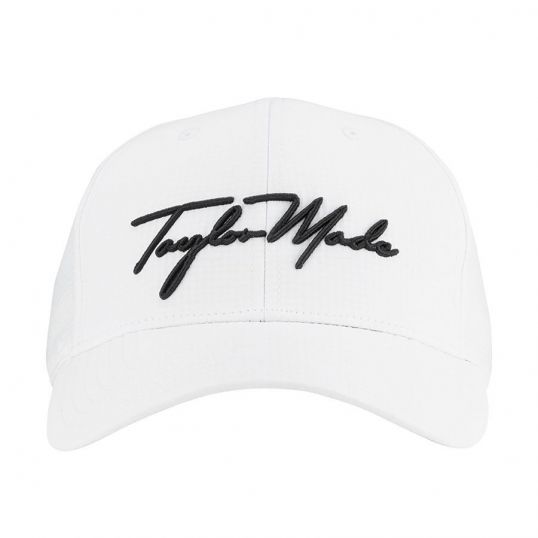 Ladies Script Golf Hat Ladies Adjustable White