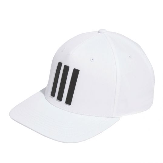Tour 3 Stripe Cap White