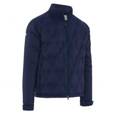 Chevron Welded Quilted Mens Jacket Peacoat