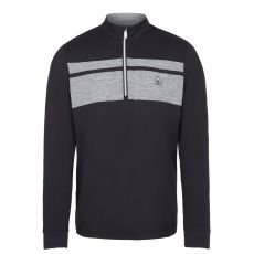 Color Block 1/4 Zip Long Sleeve Sweater Caviar