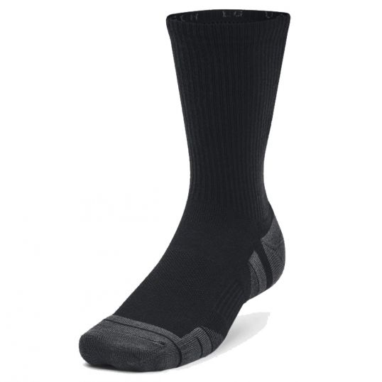 Performance Tech 3 Pack Crew Socks Black