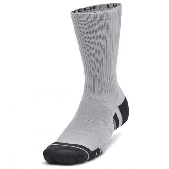 Performance Tech 3 Pack Crew Socks Mod Grey