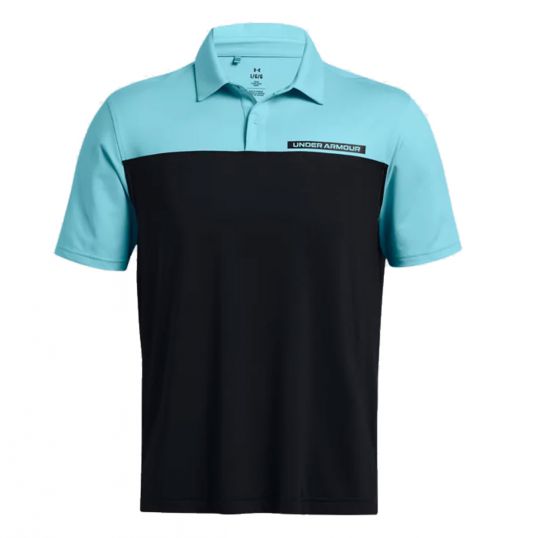 T2G Color Block Polo Black/Blue