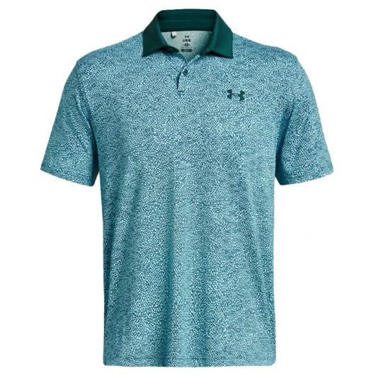 T2G Printed Mens Polo Sky Blue