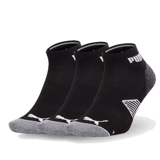 Essential Quarter Cut Socks 3 Pack Black