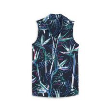 MATTR Paradise Sleeveless Ladies Polo Deep Navy/White