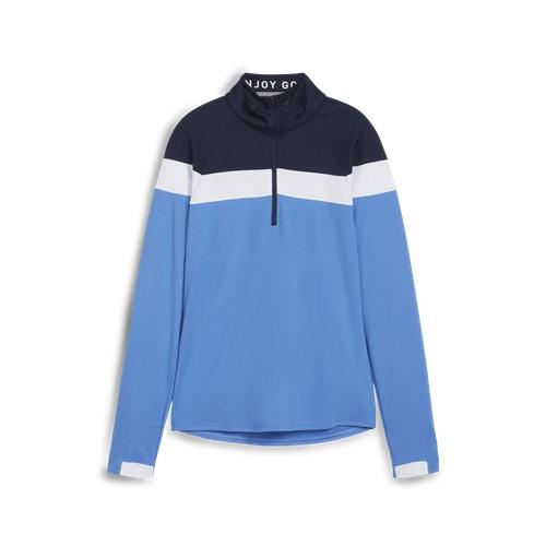 Lighweight 1/4 Zip Ladies Sweater Navy/Blue