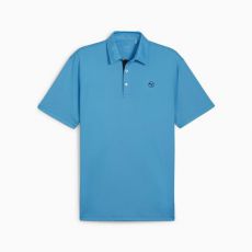 Pure Solid Polo Aqua