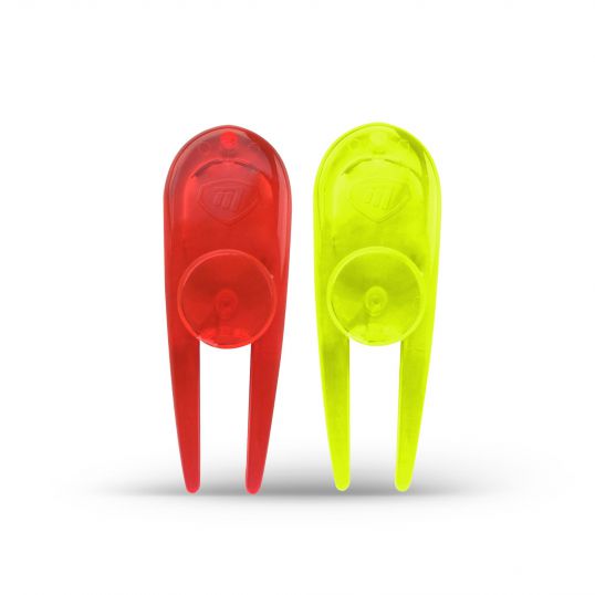 Neon Pitchfork & Ball Markers x2 In Eco Bag