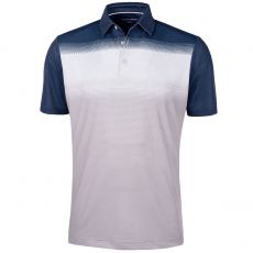 Mo Mens Polo Cool Grey/White/Navy