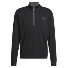 Lightweight Half Zip Sweater Black