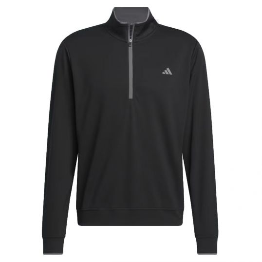 Lightweight Half Zip Sweater Black