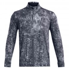 Playoff Printed 1/4 Zip Sweater Downpour Grey