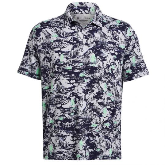 Playoff 3.0 Printed Polo Halo Grey Mens Large Halo Grey