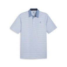 Pure Stripe Polo Blue/White