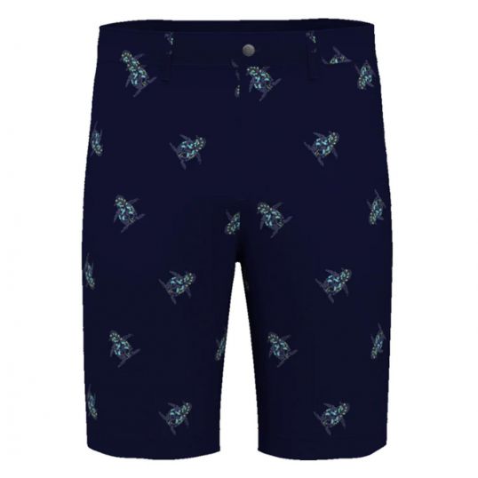 60s Floral Pete Print Shorts Black Iris