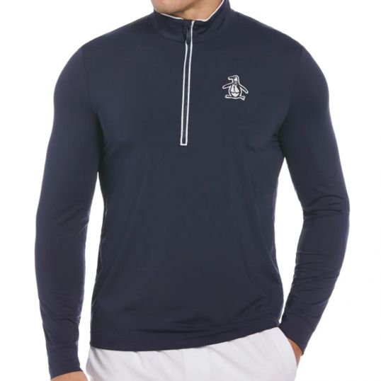 Technical Earl 1/4 Zip Sweater Black Iris