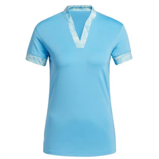 Ultimate365 Ladies Printed Polo Semi Blue Burst