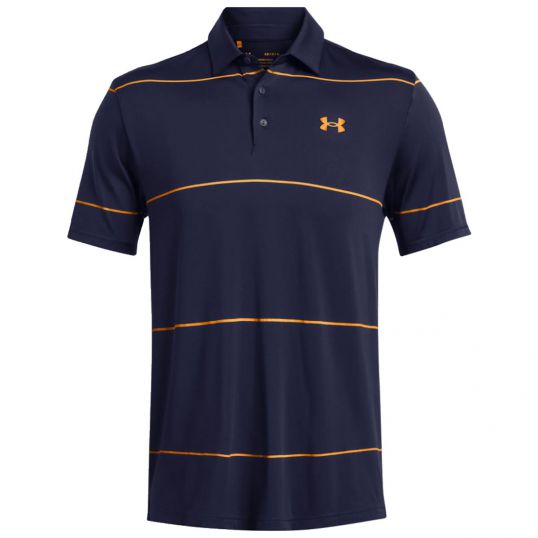 Playoff 3.0 Stripe Polo Navy/Orange