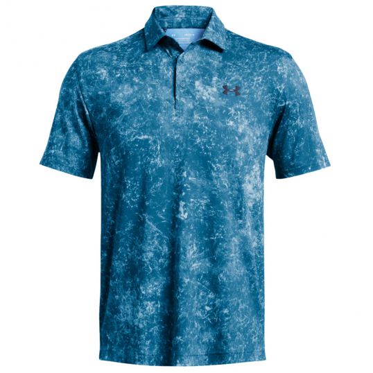 Playoff 3.0 Printed Polo Phantom Blue/Navy Mens Large Phantom Blue/Navy