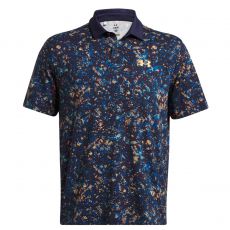 T2G Printed Mens Polo Navy/Blue
